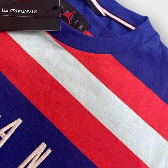 Nike Air Jordan Sport DNA HBR Striped Heavyweight Shirt CK9571-455 Men’s size XL - Picture 4 of 8